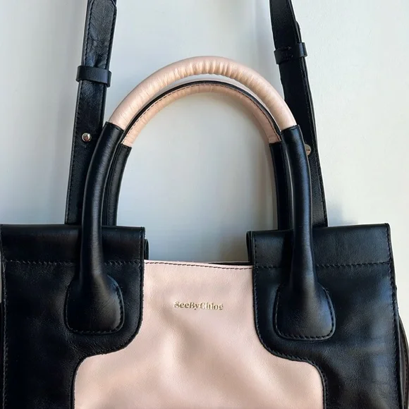 See by Chloé Top Handle Crossbody in Black/Bliss - Picture 7 of 17